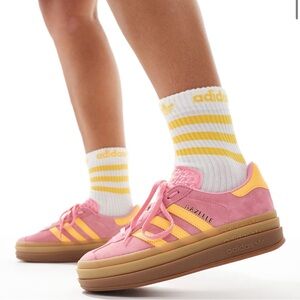 Adidas Gazelle Bold - Pink & Yellow